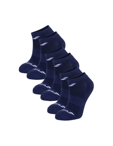 calcetin-babolat-invisible-3-pack-junior-azul-navy-babolat