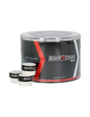 cubo-60-overgrips-black-crown-lisos-a000456-blancos-black-crown