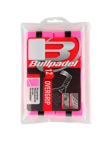 overgrip-bullpadel-pack-12-unds-bg-1601-rosa-fluor