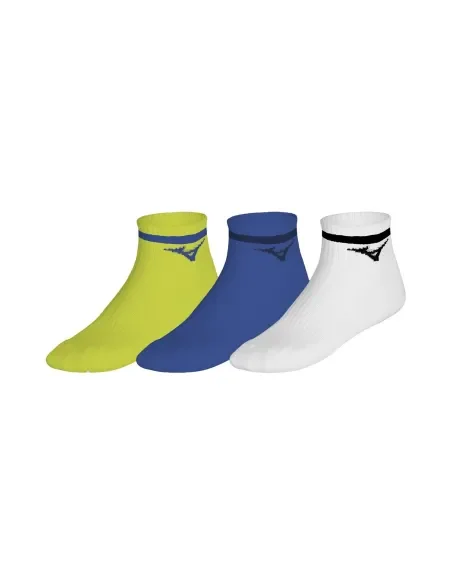 pack-de-3-calcetines-mizuno-training-mid-with-line-verde-azul-blanco